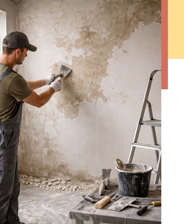 Снятие старой шпаклевки в Карасук от 1879 руб. — быстро и недорого | ОТДЕЛОЧНИК-Кск