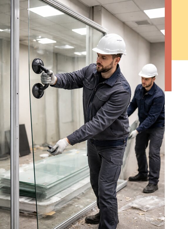 Демонтаж стеклянных перегородок в Карасук от 3250 руб. — быстро и недорого | ОТДЕЛОЧНИК-Кск