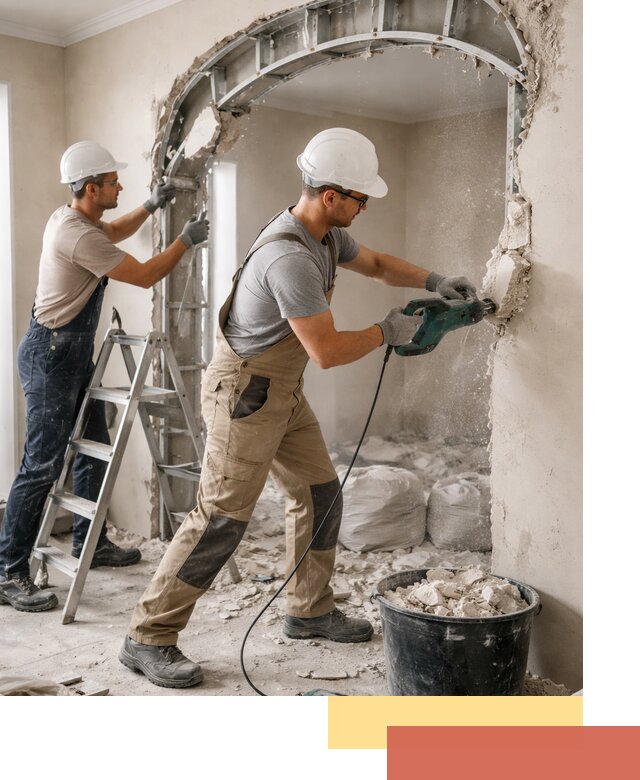 Демонтаж гипсокартонной арки в Карасук быстро и аккуратно