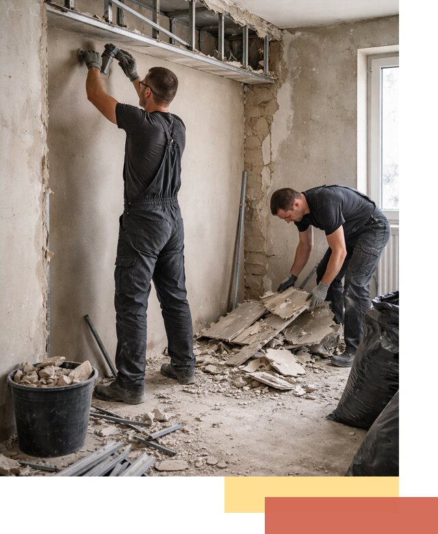 Демонтаж короба из гипсокартона в Карасук быстро и аккуратно