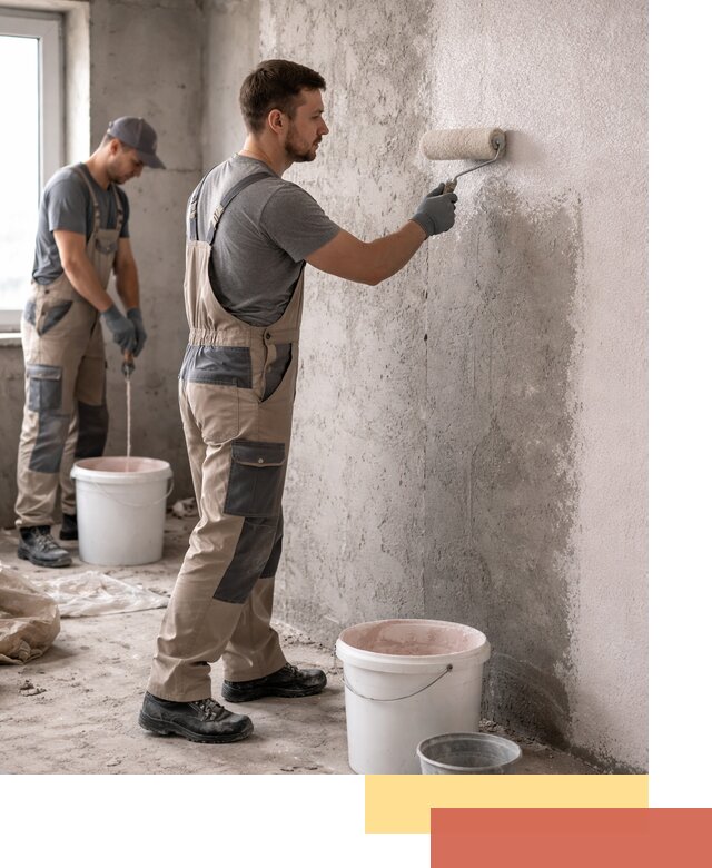 Нанесение бетоноконтакта на стены в Карасук для последующей отделки