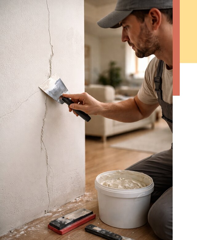 Заделка трещин и сколов в Карасук от 2488 руб. — быстро и недорого | ОТДЕЛОЧНИК-Кск