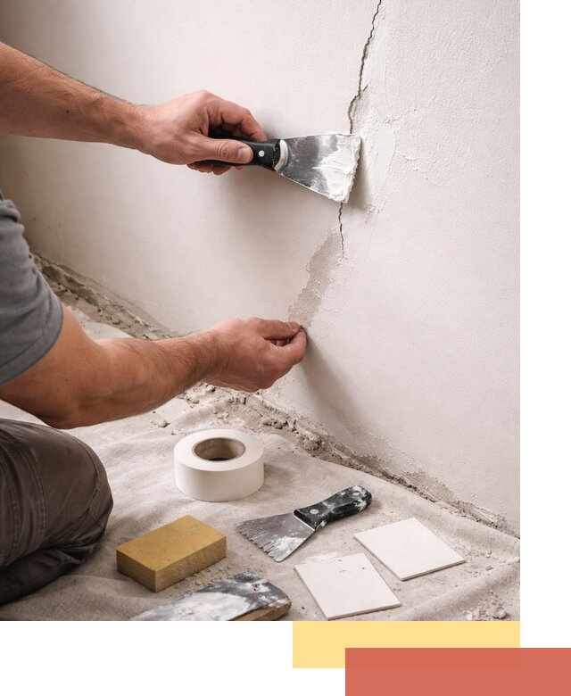 Заделка трещин и сколов в стенах и потолках в Карасук