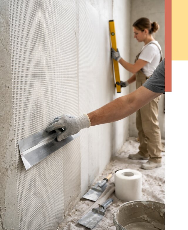 Армирование стен стеклосеткой в Карасук от 3250 руб. под ключ | ОТДЕЛОЧНИК-Кск