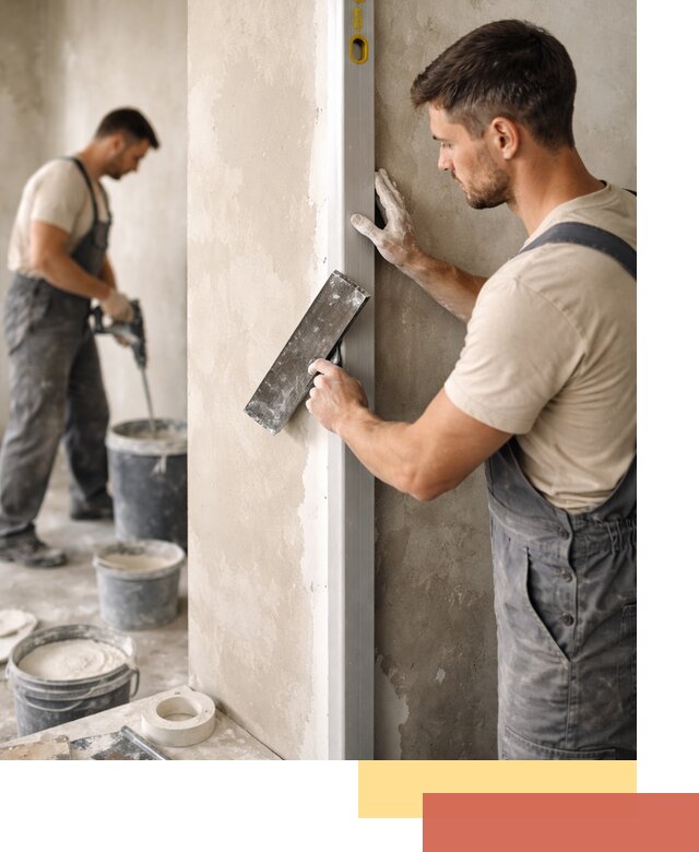 Выведение углов стен в Карасук: монтаж и оштукатуривание