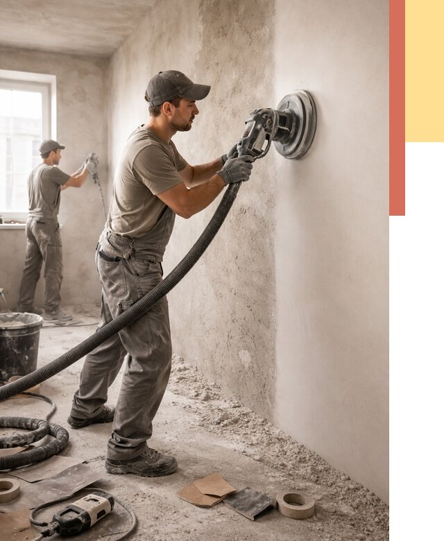 Шлифовка стен в Карасук от 1219 руб/м2 — быстро и недорого | ОТДЕЛОЧНИК-Кск