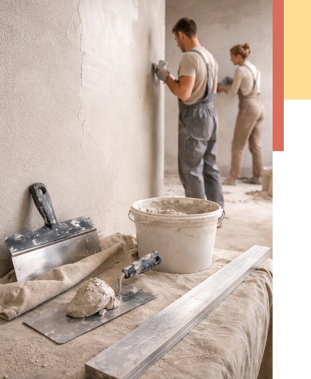 Штукатурка стен гипсовая в Карасук от 4571 руб/м2 — быстро и недорого | ОТДЕЛОЧНИК-Кск