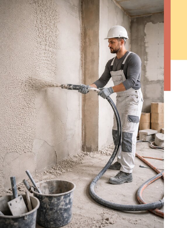 Машинная штукатурка стен в Карасук под ключ от 6602 руб./м2 | ОТДЕЛОЧНИК-Кск