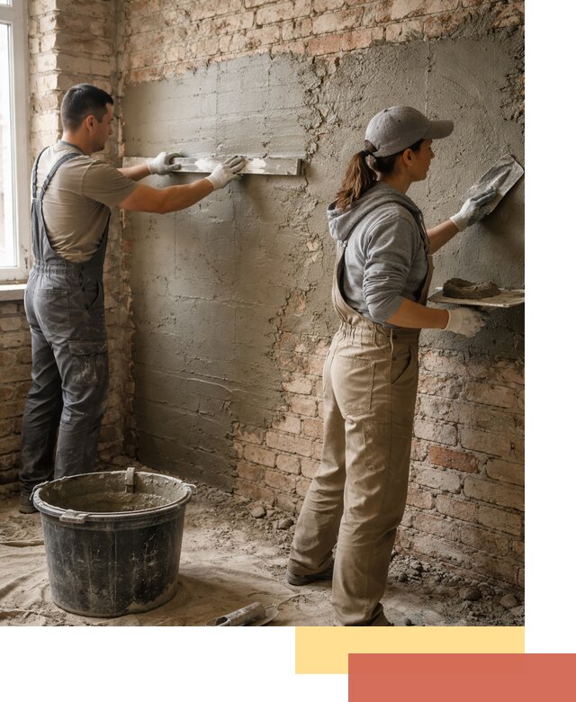 Штукатурка кирпичных стен в Карасук — качественно и надежно