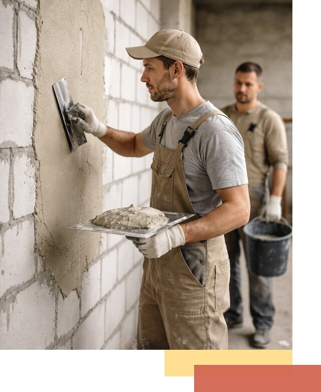 Штукатурка стен из газобетона в Карасук под ключ