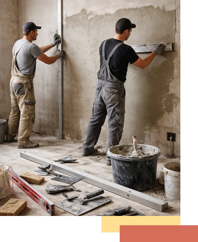 Профессиональная штукатурка стен под плитку в Карасук