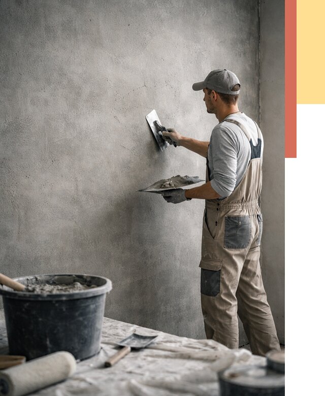 Декоративная штукатурка под бетон в Карасук от 2539 руб./м² — нанесение под ключ | ОТДЕЛОЧНИК-Кск