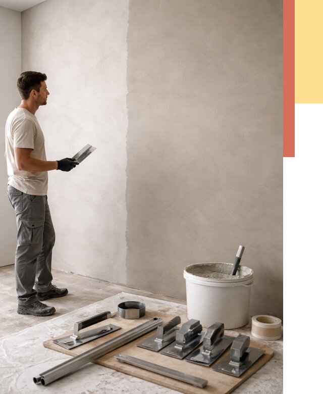 Нанесение микроцемента на стены в Карасук от 3250 руб./м2 под ключ | ОТДЕЛОЧНИК-Кск