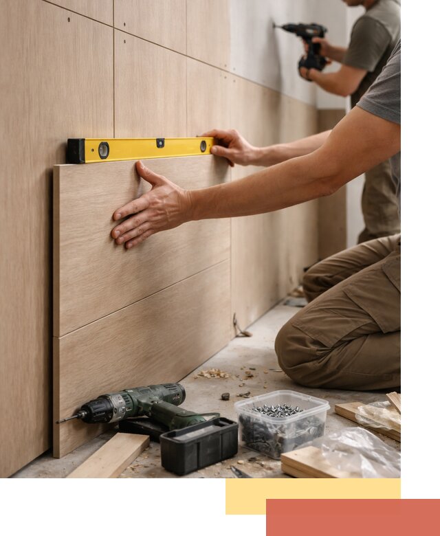 Профессиональный монтаж МДФ панелей на стены в Карасук