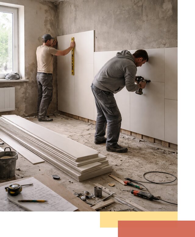 Монтаж ПВХ панелей на стены в Карасук качественно и быстро