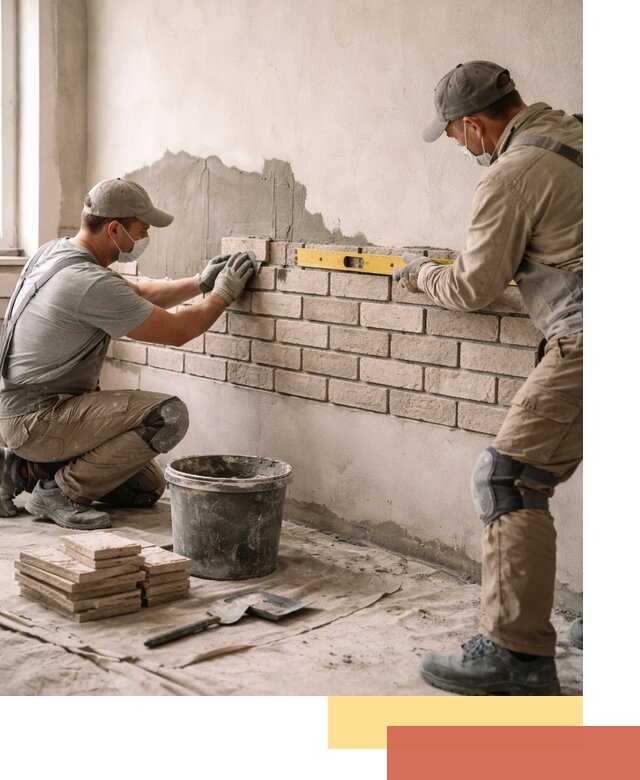 Монтаж декоративного кирпича профессионально в Карасук