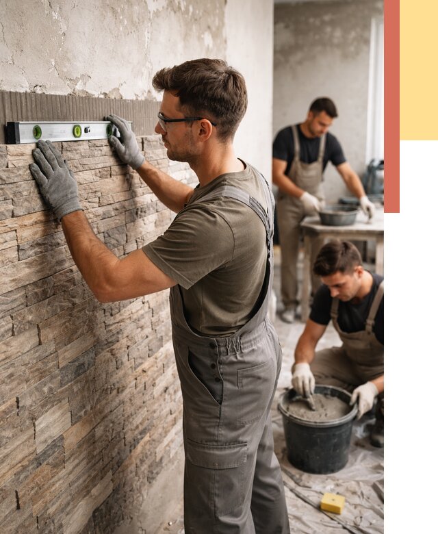 Монтаж искусственного камня в Карасук от 4571 руб. под ключ | ОТДЕЛОЧНИК-Кск