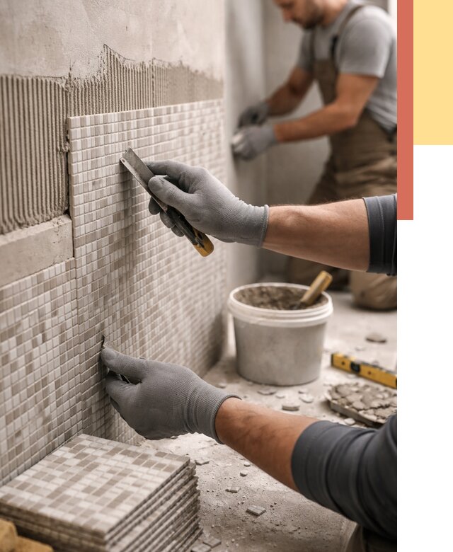 Облицовка стен мозаикой в Карасук от 3250 руб/м2 — укладка мозаики на стены | ОТДЕЛОЧНИК-Кск