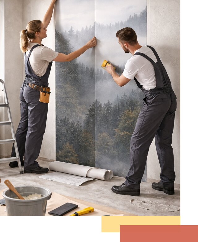 Поклейка фотообоев профессионально в Карасук под ключ