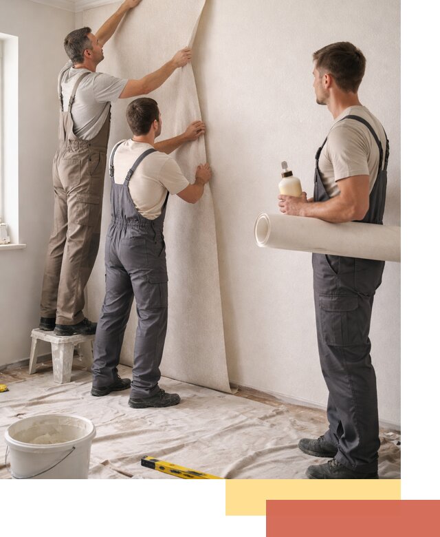 Оклейка стен обоями в Карасук — качественно и профессионально