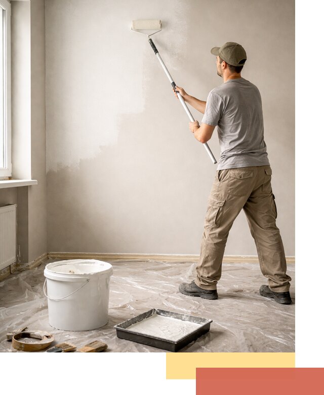 Покраска стен латексной краской в Карасук качественно и быстро