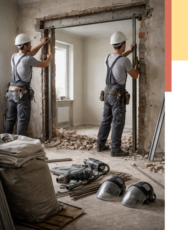 Расширение дверного проема в Карасук от 12696 руб. под ключ | ОТДЕЛОЧНИК-Кск