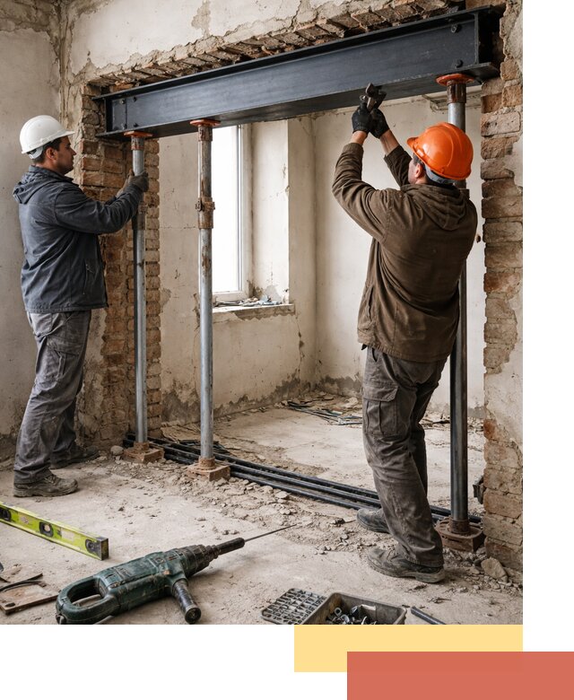 Усиление проема в стене в Карасук для расширения и безопасности