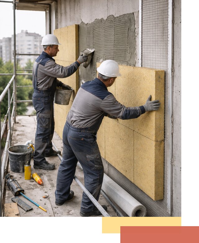 Утепление стен зданий и домов в Карасук качественно и надежно