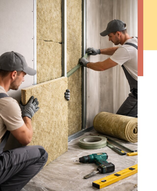 Шумоизоляция стен в Карасук под ключ от 1879 руб. | ОТДЕЛОЧНИК-Кск