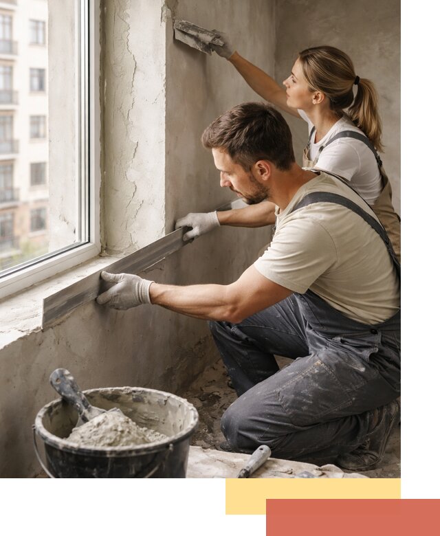 Штукатурка откосов дверей и окон профессионально в Карасук