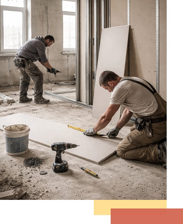 Кладка перегородок из ПГП под ключ в Карасук