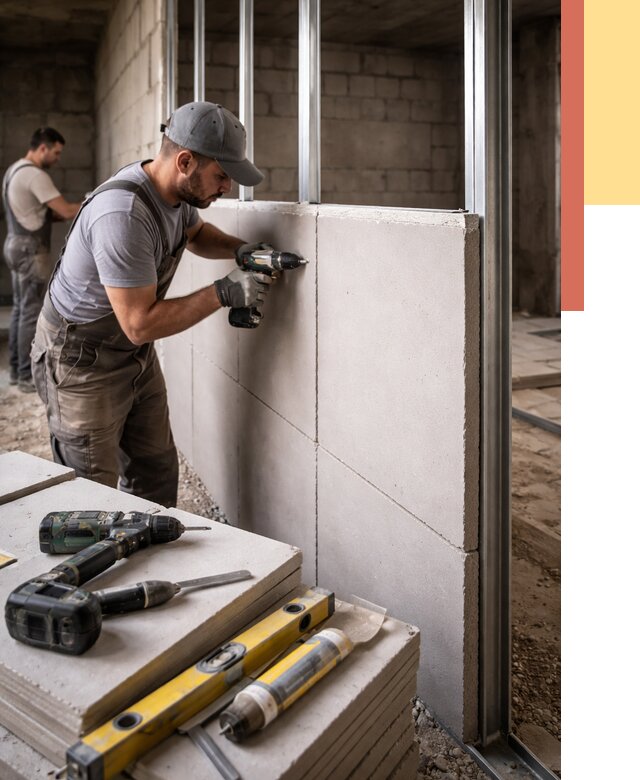 Кладка влагостойких перегородок ПГП в Карасук от 1219 руб. под ключ | ОТДЕЛОЧНИК-Кск