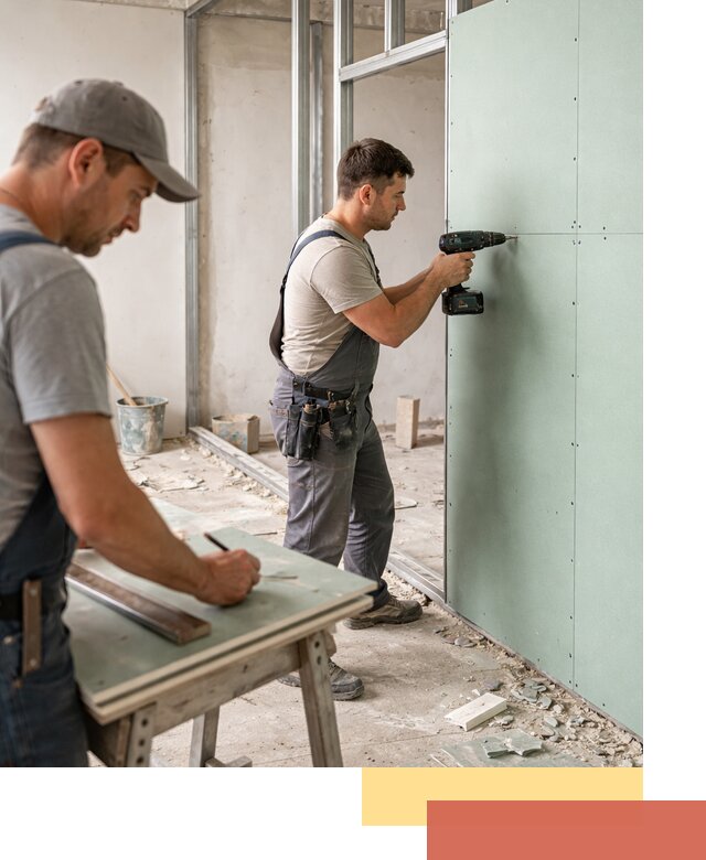 Перегородки из влагостойкого гипсокартона под ключ в Карасук