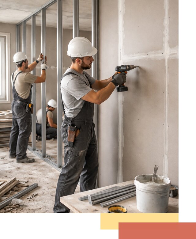 Перегородки из огнестойкого гипсокартона в Карасук под ключ