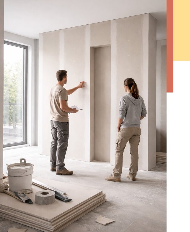 Зонирующая перегородка из гипсокартона в Карасук от 2844 руб. под ключ | ОТДЕЛОЧНИК-Кск