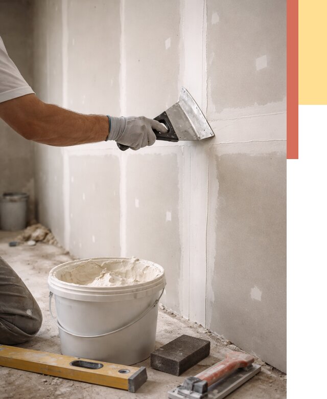 Шпаклевка перегородок из гипсокартона в Карасук от 2539 руб. — услуги ОТДЕЛОЧНИК-Кск