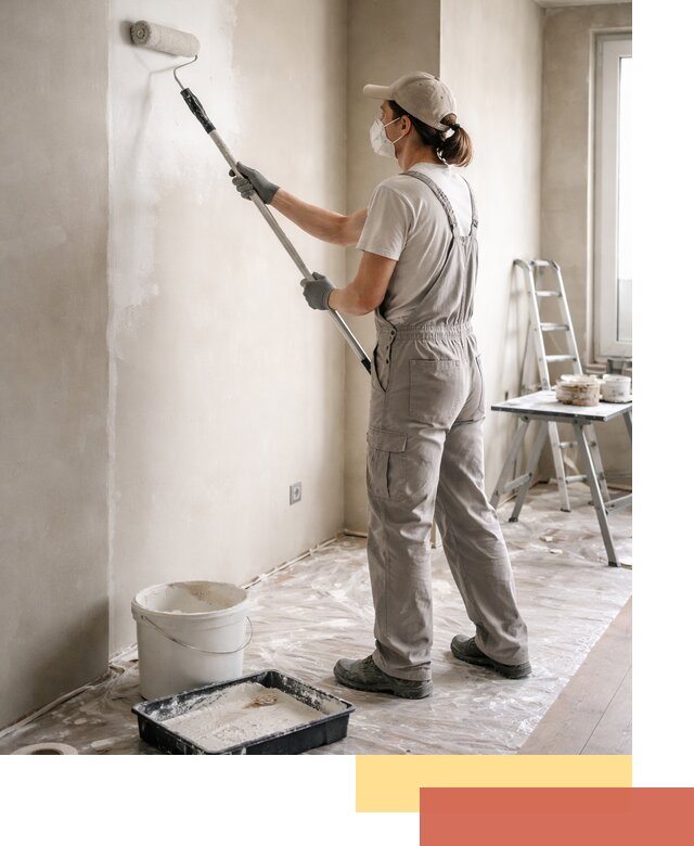 Покраска перегородок из гипсокартона в Карасук качественно и недорого