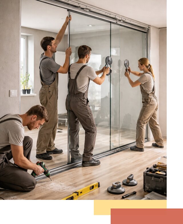 Изготовление стеклянных перегородок на заказ в Карасук