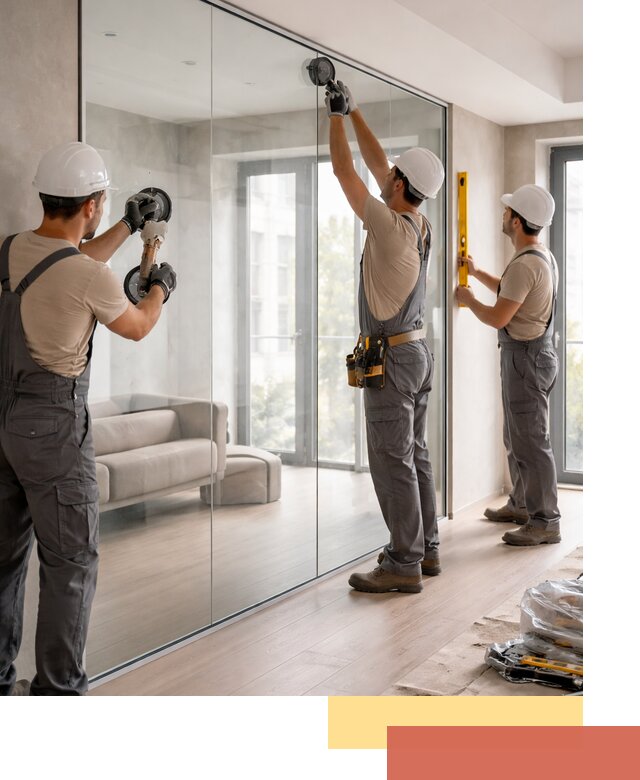 Перегородки из закаленного стекла в Карасук для офисов и квартир