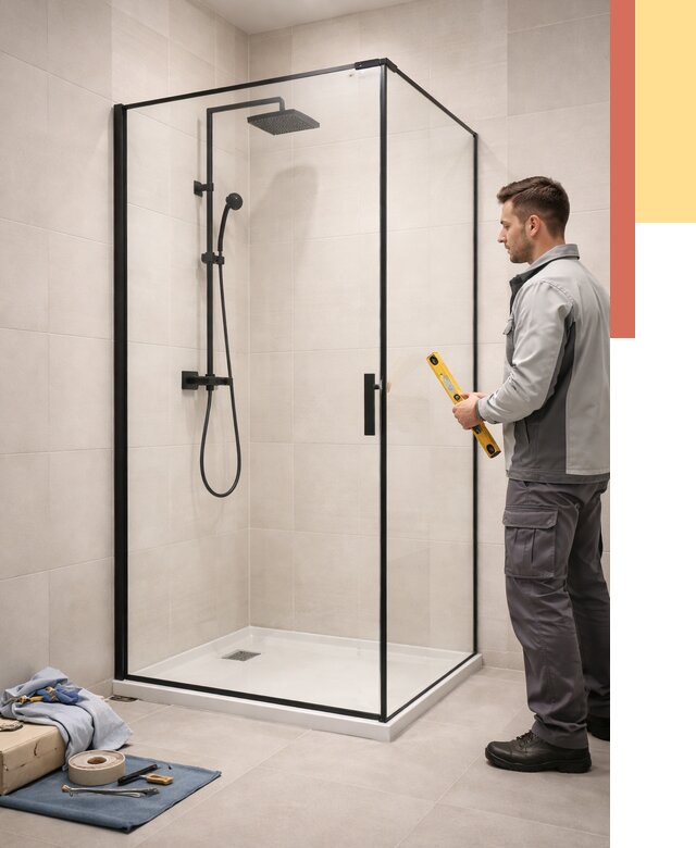 Стеклянные перегородки для душа в Карасук от 12696 руб. | Монтаж под ключ — ОТДЕЛОЧНИК-Кск