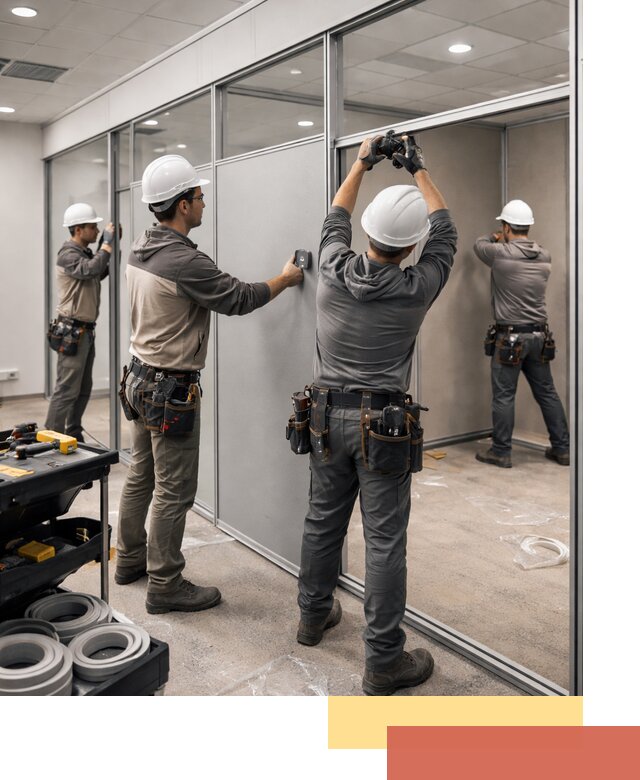 Мобильные офисные перегородки под ключ в Карасук