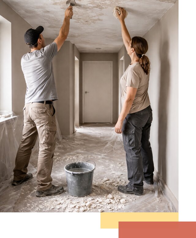 Удаление побелки с потолка в Карасук — быстро и аккуратно