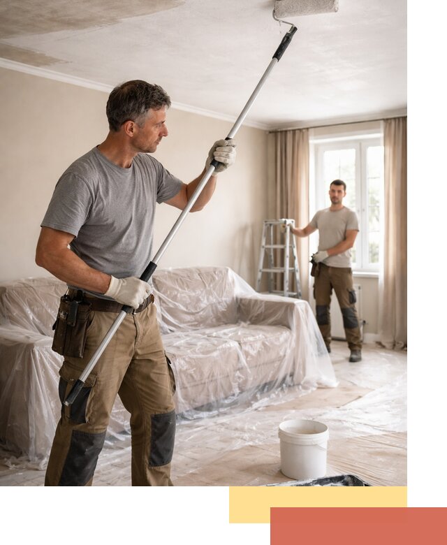 Грунтовка потолка в Карасук — подготовка под покраску и отделку