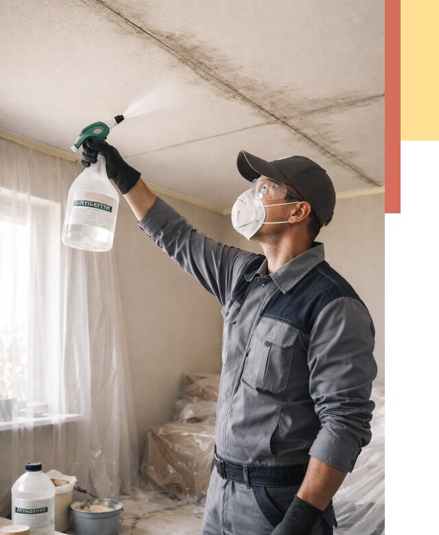 Антисептическая обработка потолка в Карасук от 2539 руб. | ОТДЕЛОЧНИК-Кск