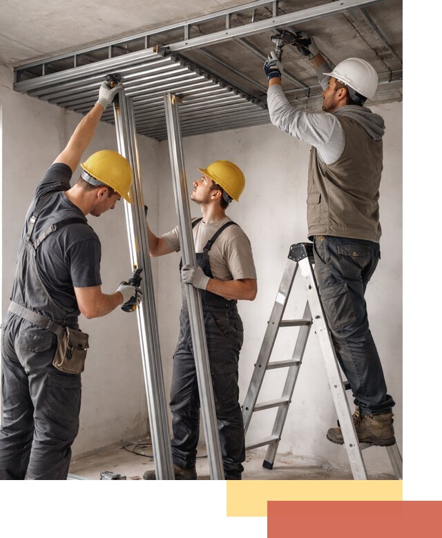 Монтаж реечного потолка под ключ в Карасук