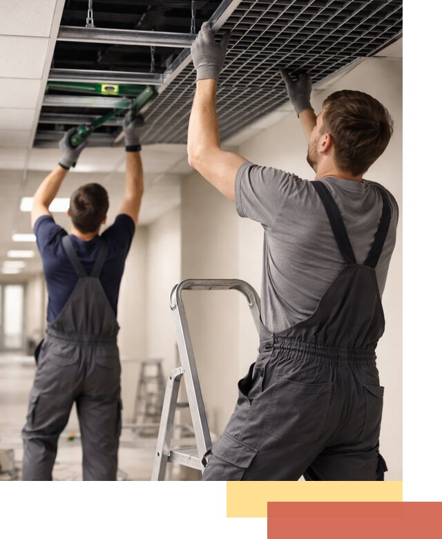 Монтаж потолка Грильято в Карасук: установка под ключ качественно