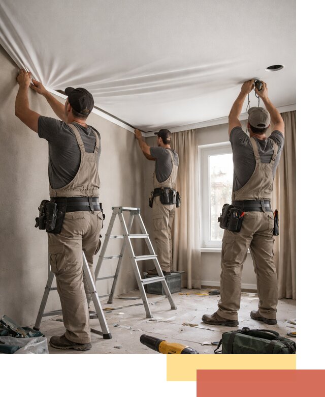 Монтаж матового натяжного потолка в Карасук качественно и быстро