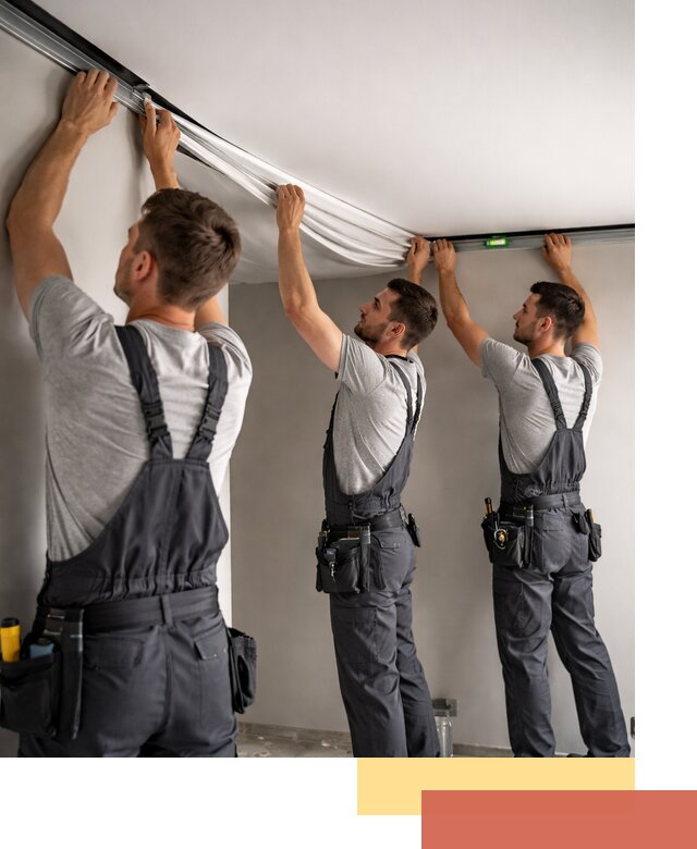 Теневые натяжные потолки в Карасук: монтаж и отделка быстро и качественно