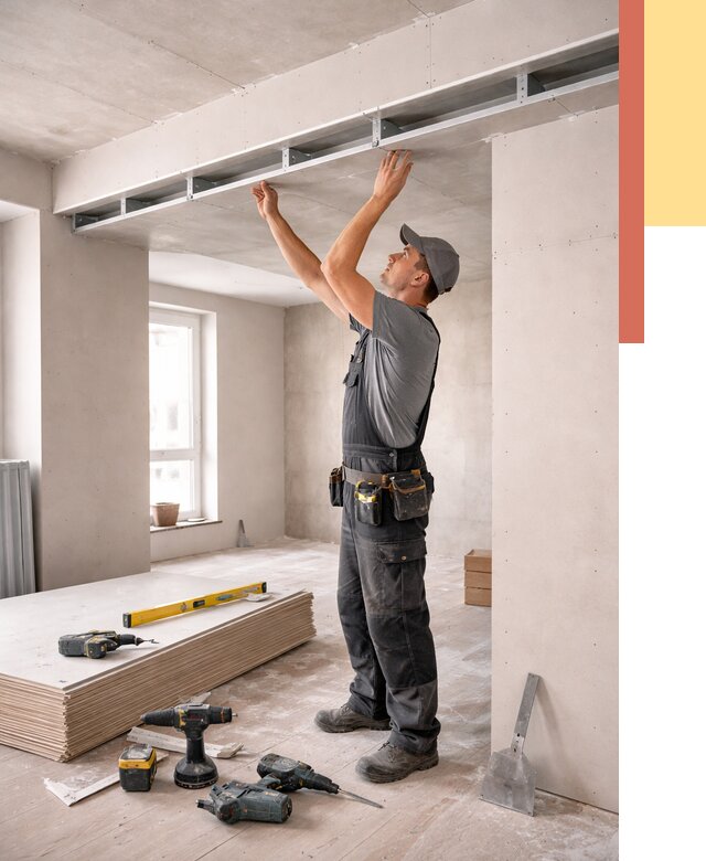 Потолок из гипсокартона с нишей в Карасук от 1270 руб. под ключ | ОТДЕЛОЧНИК-Кск