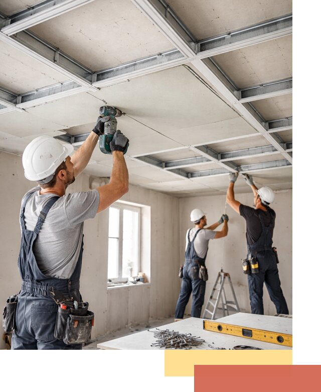 Кессонный потолок из гипсокартона под ключ в Карасук